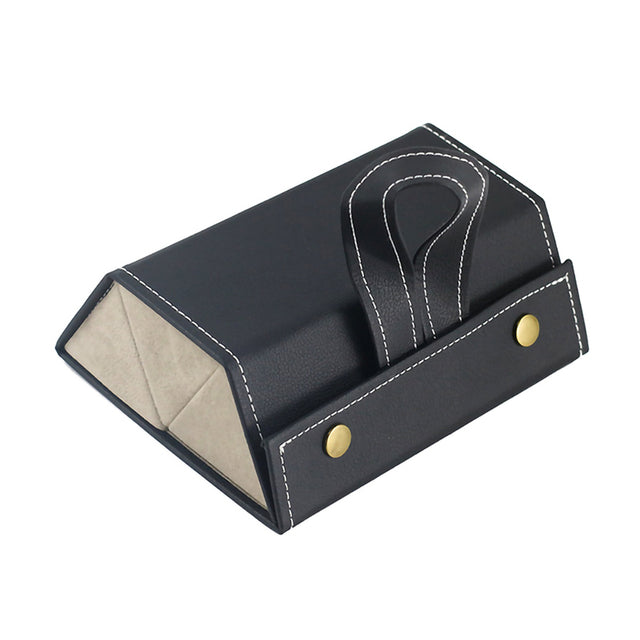 Folding Leather Travel Eyeglasses Organizer - Image 10