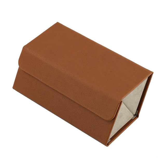 Folding Leather Travel Eyeglasses Organizer - Image 11