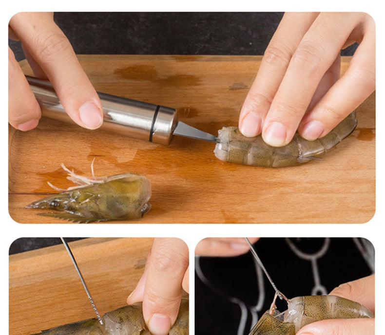 Shrimp Cleaner Stainless Steel Cutter - Image 2
