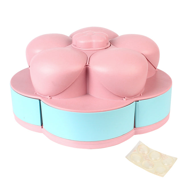 Two-Layer Rotating Flower Candy Snack Box - Image 7