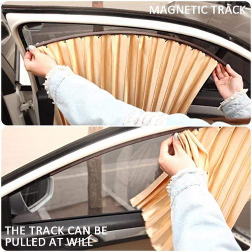 Magnetic Sun Protection Shade Car Window Curtain - Image 0