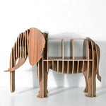 High-end European Style Wood Elephant Furniture Book Shelf - MaviGadget