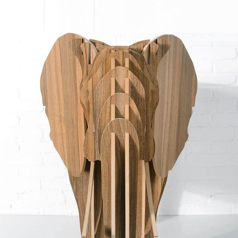High-end European Style Wood Elephant Furniture Book Shelf - Image 3