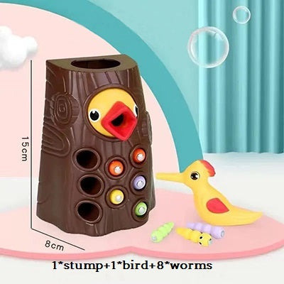 Magnetic Worm Catching Woodpecker Kids Toy - Image 5