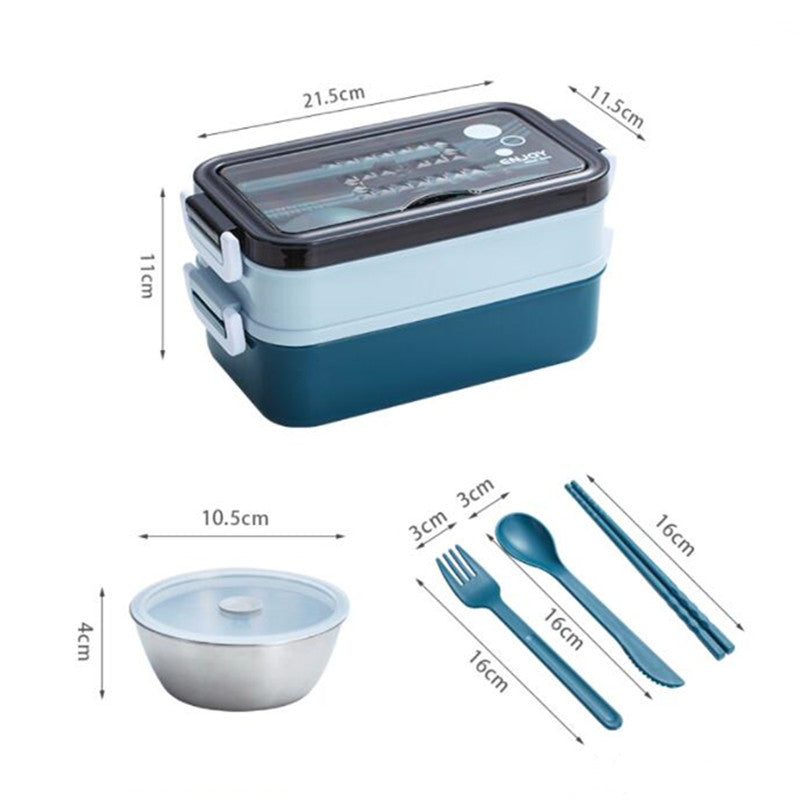Double Layer Leak-Proof Soup Bowl Lunch Box - Image 11