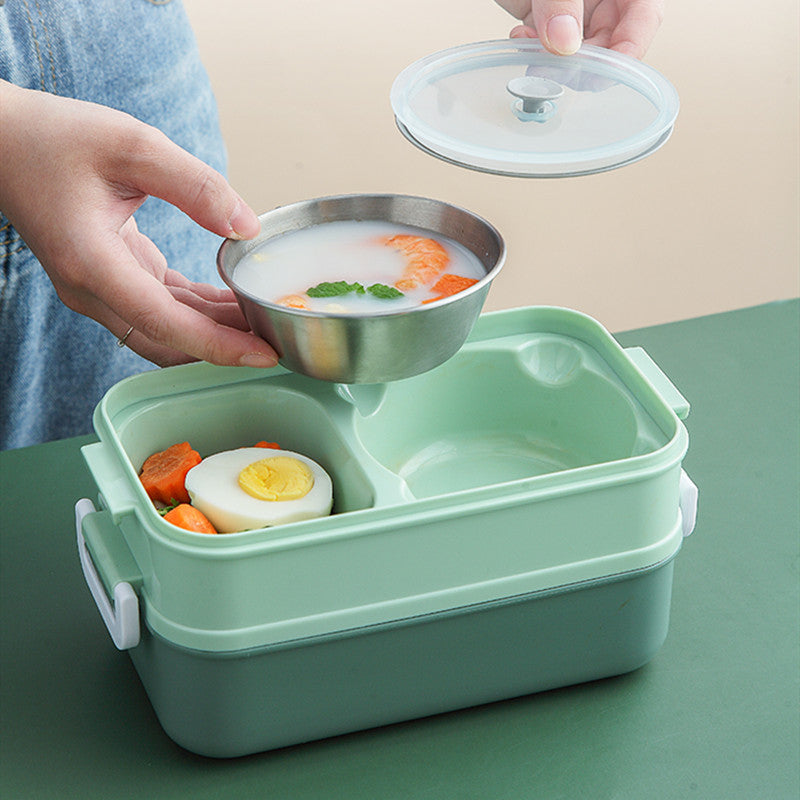Double Layer Leak-Proof Soup Bowl Lunch Box - Image 16