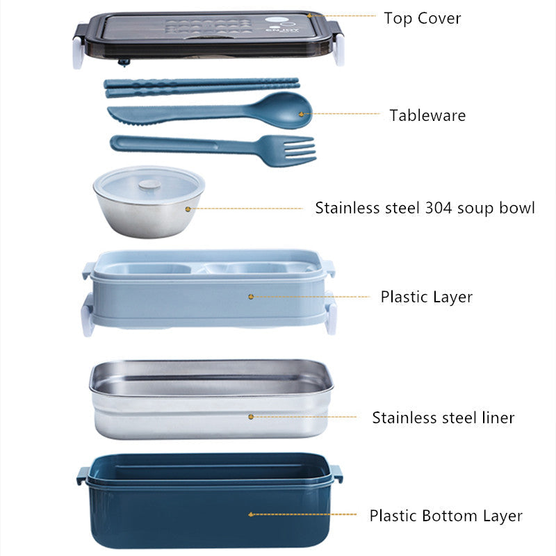 Double Layer Leak-Proof Soup Bowl Lunch Box - Image 10
