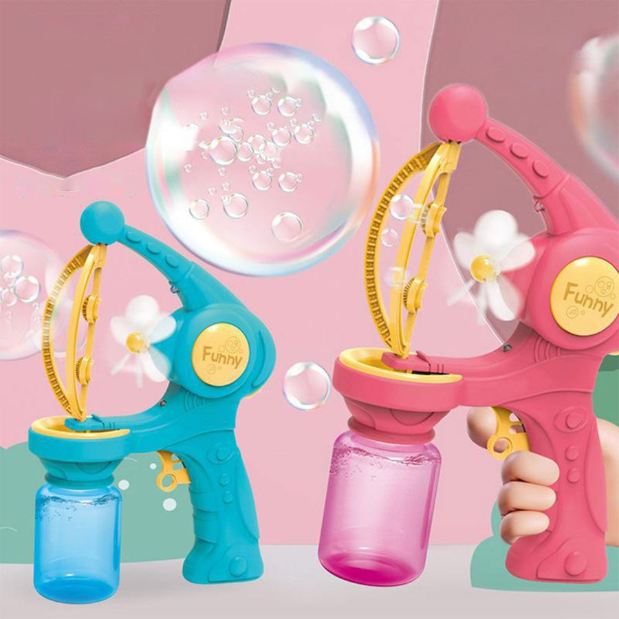 Automatic Flower Bubble Blower Machine Toy - Image 1