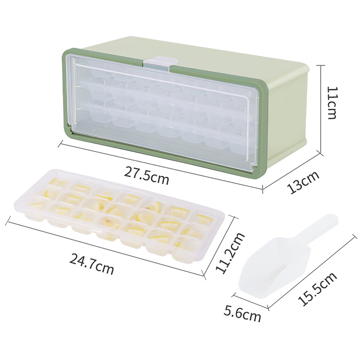 Three-Layer Ice Cube Tray Box