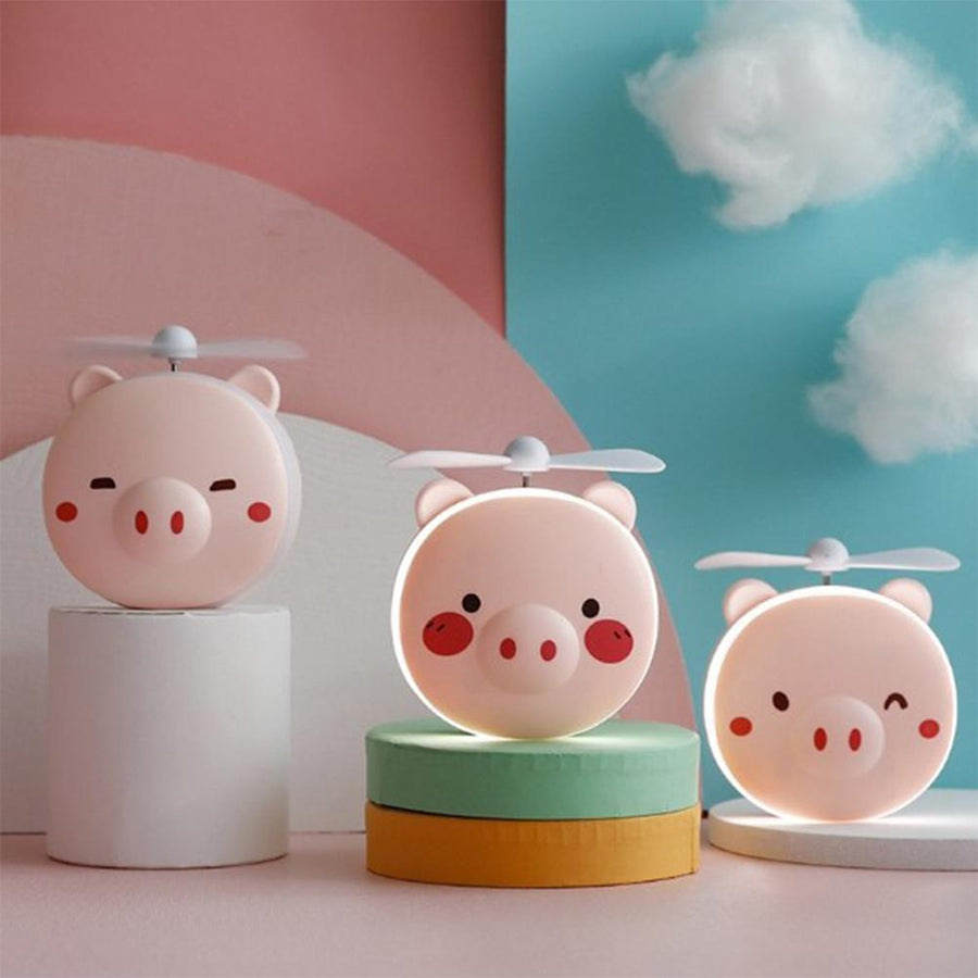 Rechargeable Piggy Mini Led Makeup Light Mirror - Image 1