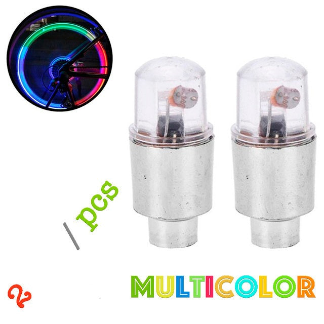 2pcs Car Bike Tire Valve Cap Lights - Image 4