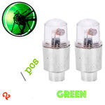 2pcs Car Bike Tire Valve Cap Lights