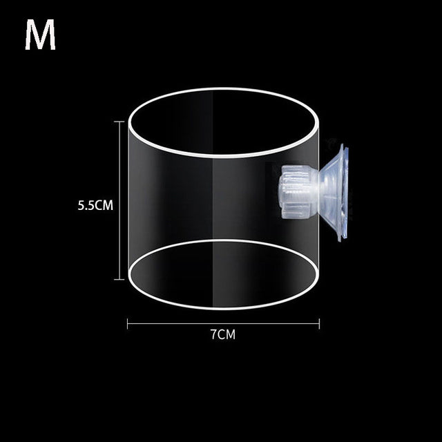 Aquarium Transparent Suction Fish Feeder