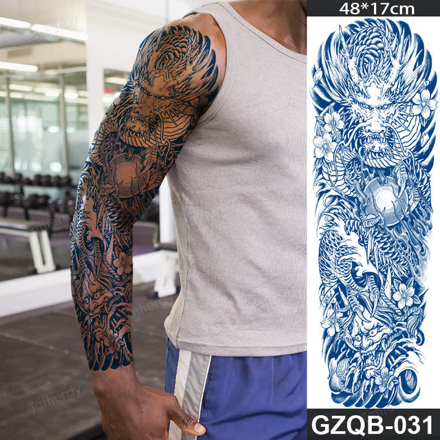 Long Lasting Full Arm Sleeve Tattoo Sticker - Image 19
