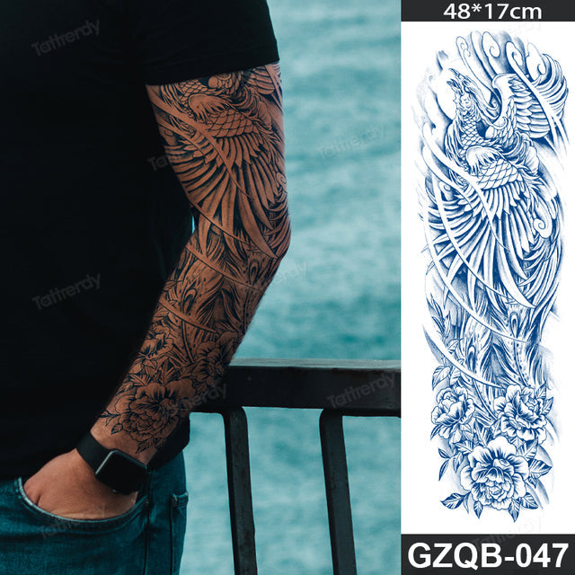 Long Lasting Full Arm Sleeve Tattoo Sticker - Image 17
