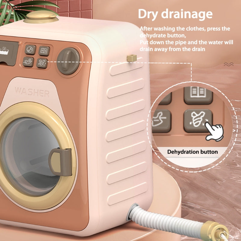 Mini Rotatable Kids Washing Machine Toy - Image 8