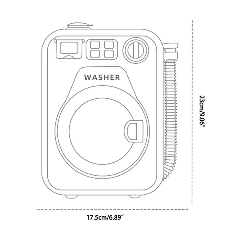 Mini Rotatable Kids Washing Machine Toy - Image 7