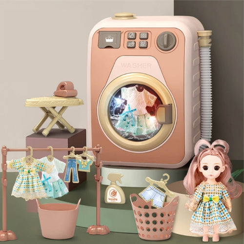 Mini Rotatable Kids Washing Machine Toy - Image 0
