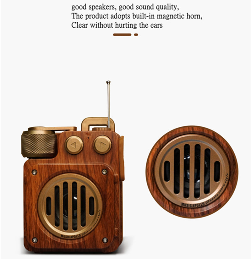 American Style Retro Bluetooth Radio Speaker - Image 4
