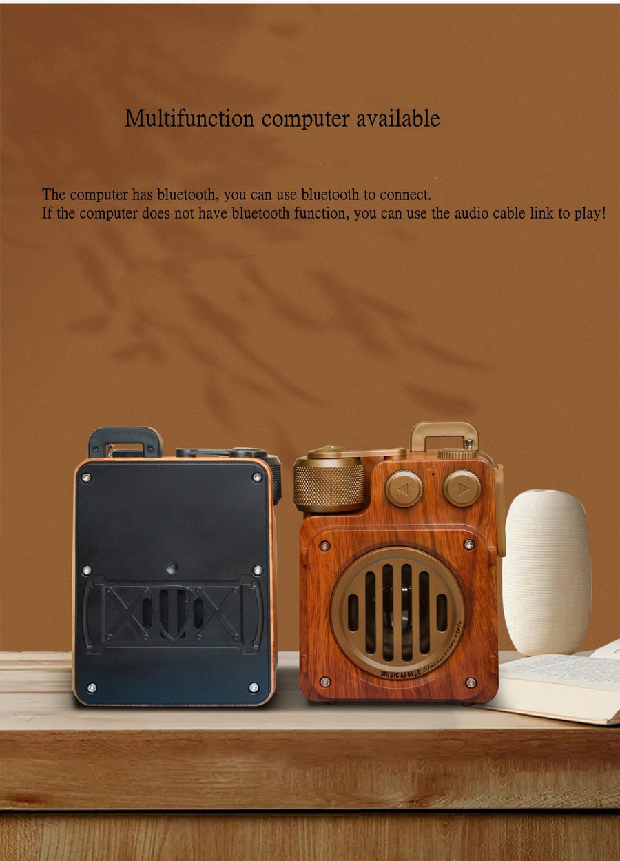 American Style Retro Bluetooth Radio Speaker - Image 12