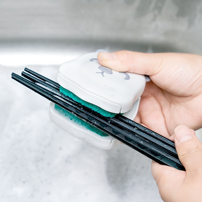 Two-Sided Kitchen Knife Cleaning Brush - Image 1