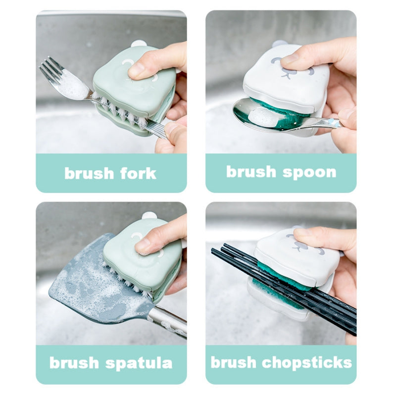 Two-Sided Kitchen Knife Cleaning Brush - Image 5