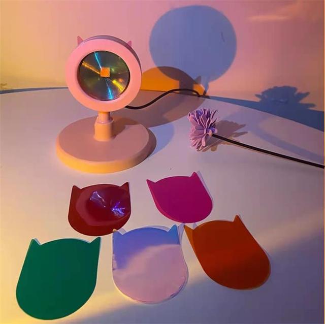 Cat Ears Desk Sunset Lamp - Image 7