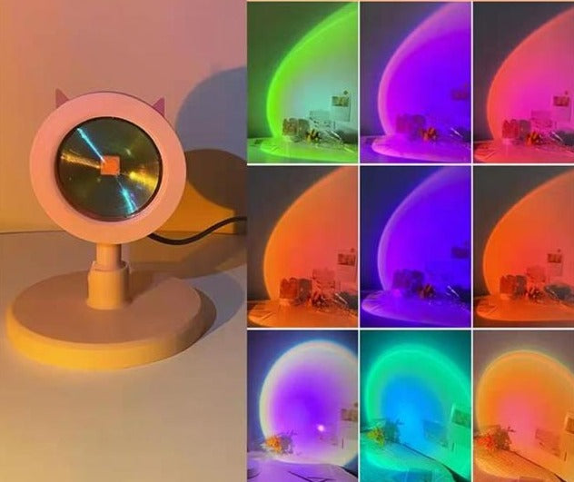 Cat Ears Desk Sunset Lamp - Image 6