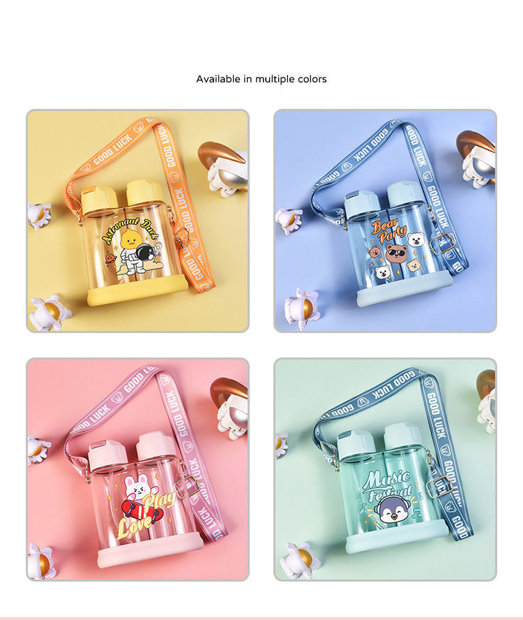 Creative Double-Drink Kids Water Bottle - Image 1