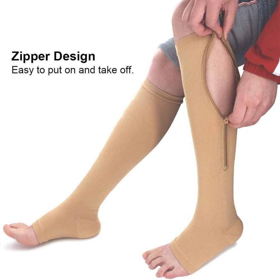 Unisex Knee Length Slim Compression Socks - Image 3