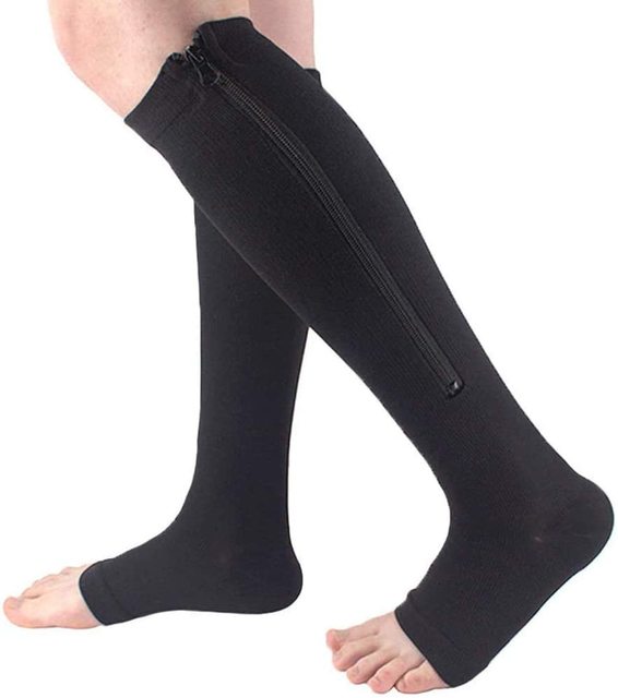 Unisex Knee Length Slim Compression Socks - Image 7