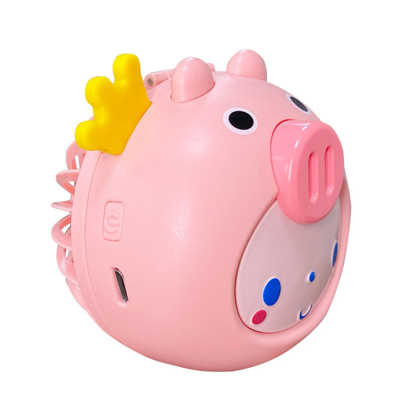 Cartoon USB Charging Fan Makeup Mirror - Image 11