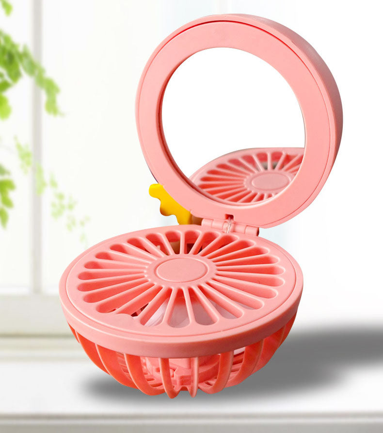 Cartoon USB Charging Fan Makeup Mirror - Image 6