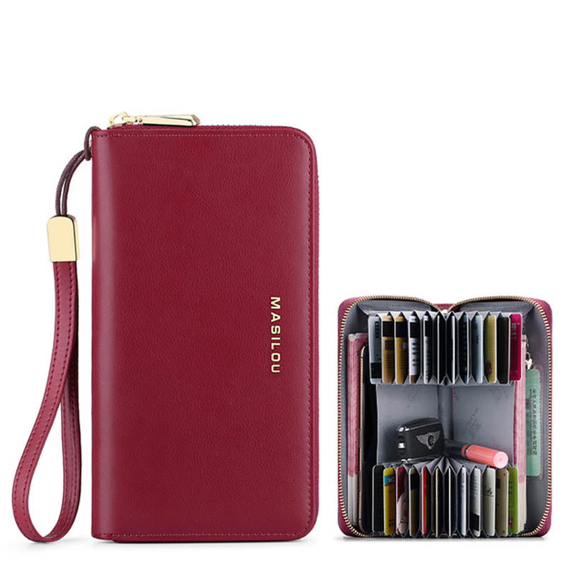 RFID Blocking Large Leather Women Wallet - Image 0