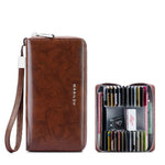 RFID Blocking Large Leather Women Wallet