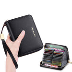 RFID Blocking Large Leather Women Wallet