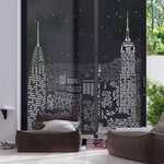 Blackout Amazing City Night View Window Sticker