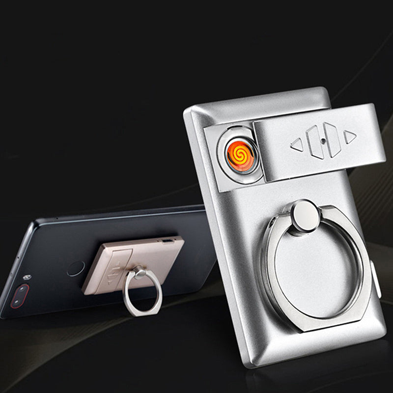 Windproof Lighter Mobile Phone Holder - Image 0