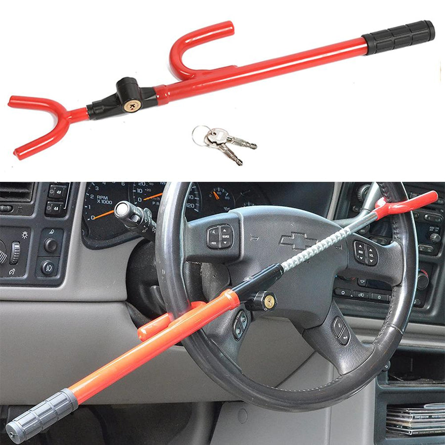 Anti-Theft Car Steering Wheel Retractable Safety Lock - Image 0