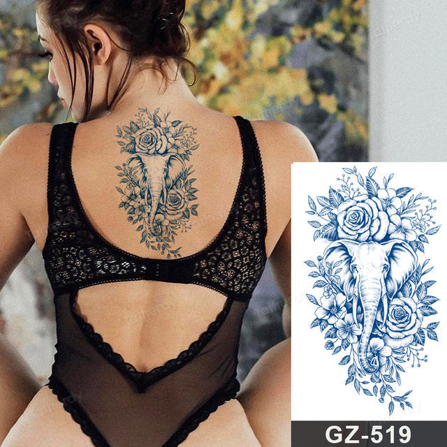 Blooming Flower Orchid Semi-Permanent Temporary Tattoo - Image 22