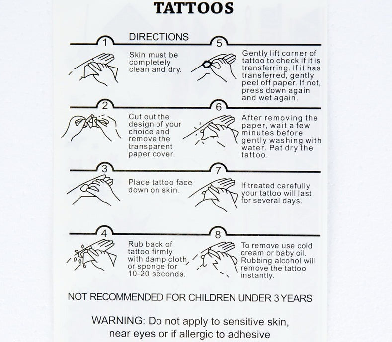 Butterfly Flower Lotus Semi-Permanent Temporary Tattoo - Image 2