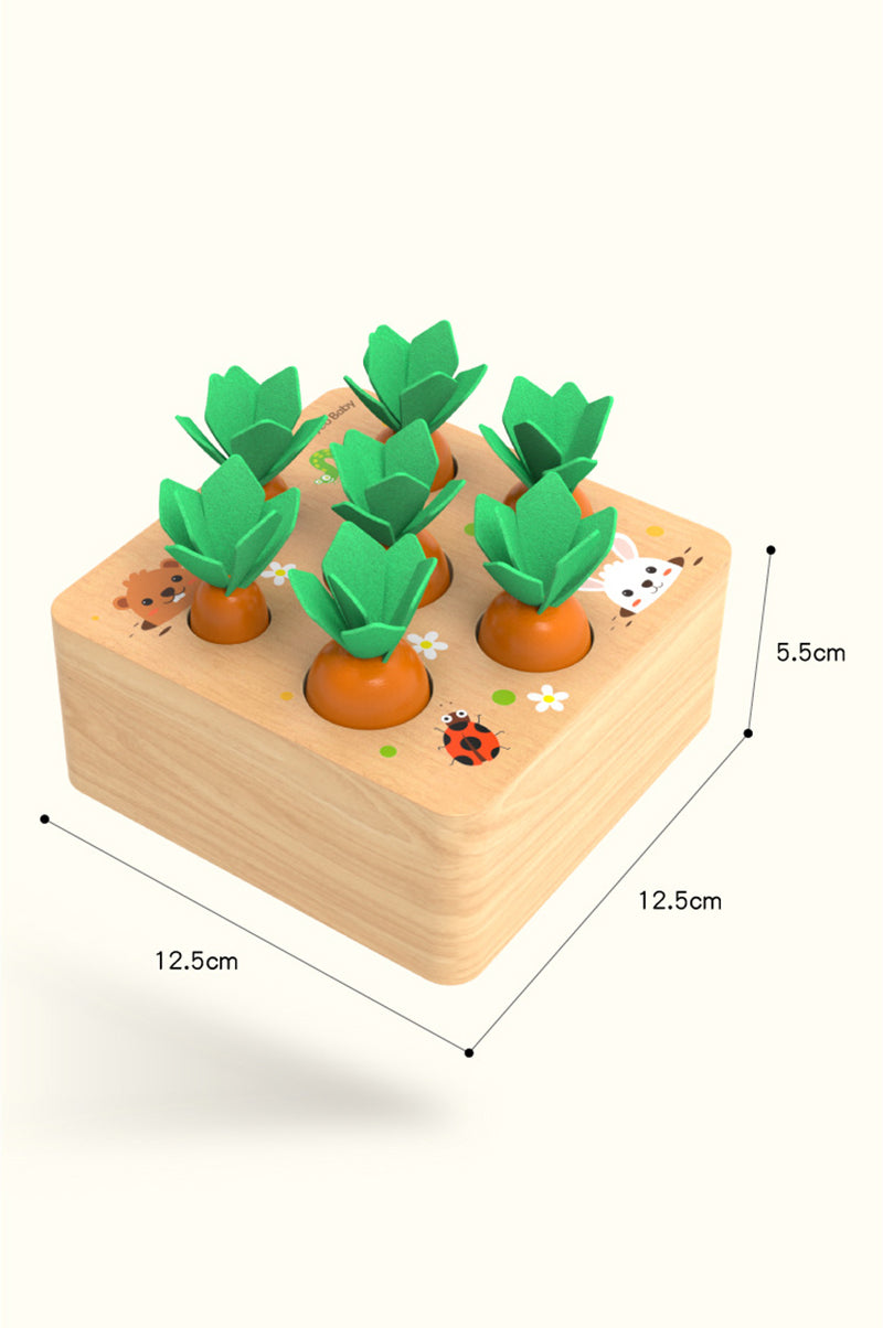 Carrot Picking Wooden Kids Educational Game Toy - Image 4