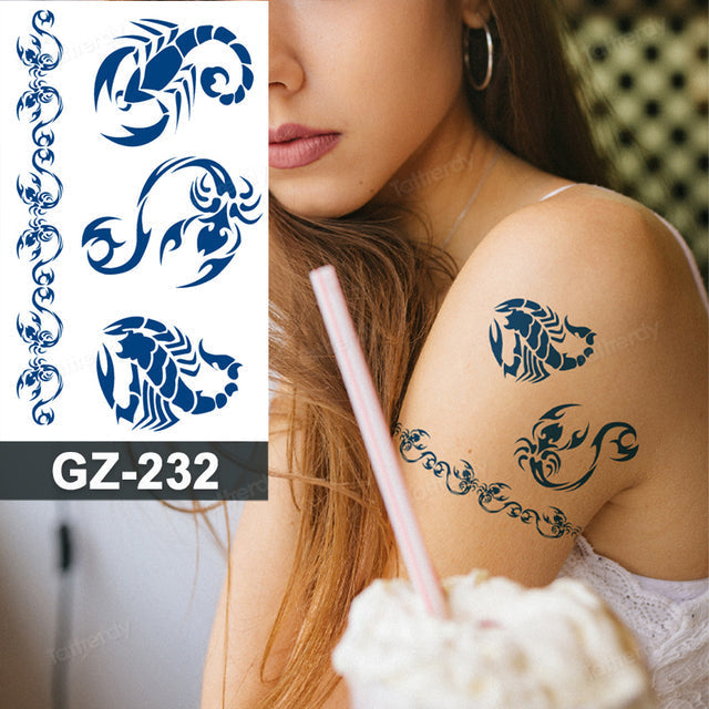 Dreamcatcher Animal Semi-Permanent Temporary Tattoo