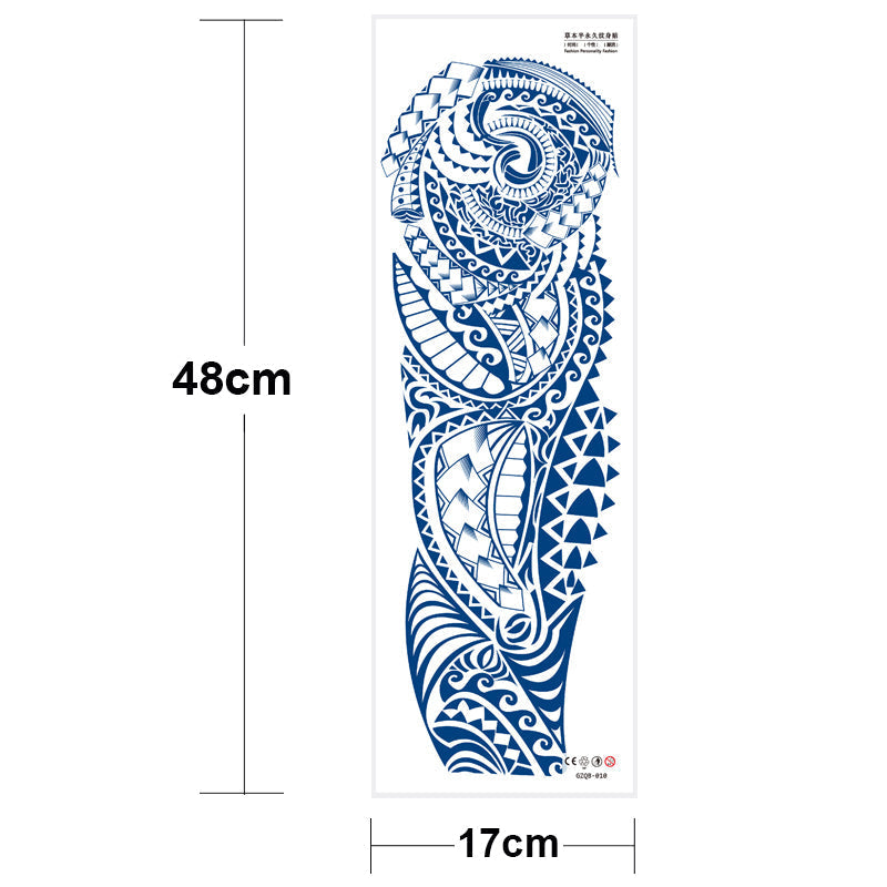 Ethnic Long Sleeve Semi-Permanent Temporary Tattoo - Image 34