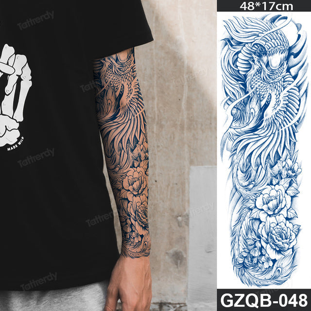 Life Meaning Full Sleeve Semi-Permanent Tattoo - Image 33