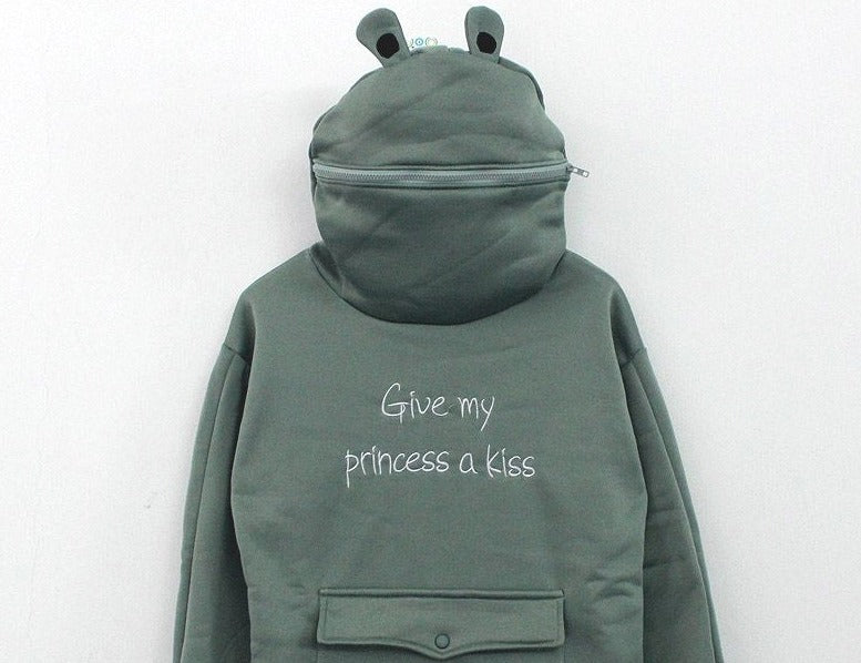 Japanese Style Long Sleeve Frog Hoodie - Image 8