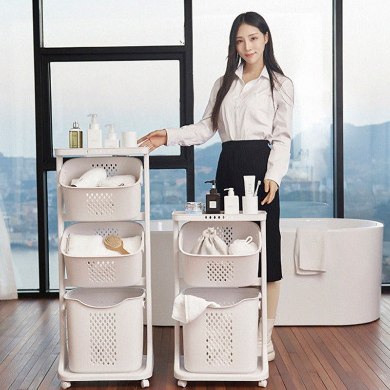 Multi-Layer Hanging Laundry Organizer Basket - Image 1