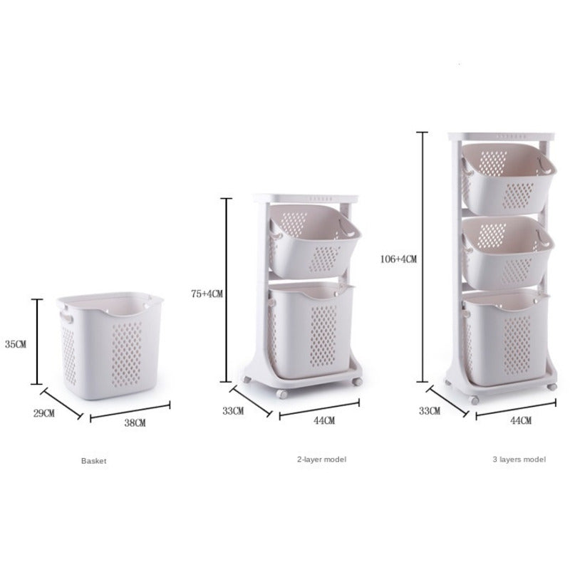 Multi-Layer Hanging Laundry Organizer Basket - Image 7