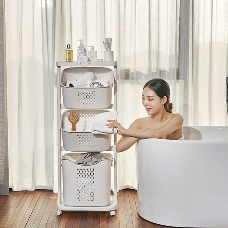Multi-Layer Hanging Laundry Organizer Basket - Image 2