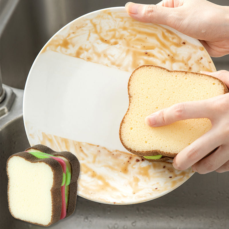 Bread Shape Dishwashing Sponge - Image 2